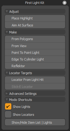 First Light Kit UI